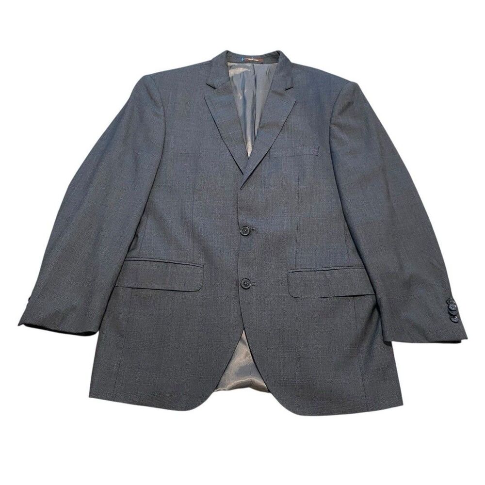 Men’s Peter Millar Suit Jacket Blazer Coat Canada Made Plaid 42R 100% Wool M